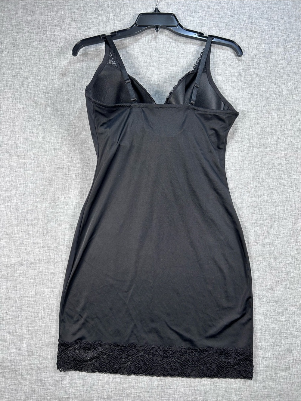 Marilyn Monroe Intimates Black Shaping Cami Slip Built-In Bra Lace 2X - Picture 11 of 11